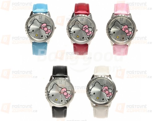 Hello Kitty hodinky - na výběr z 5 barev