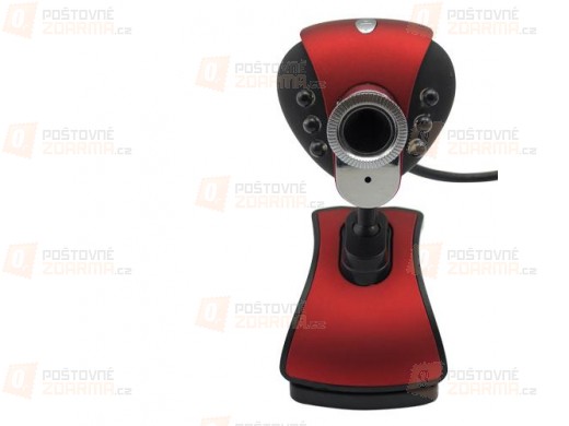 Webkamera s nočním viděním, mikrofonem a klipem pro přichycení
