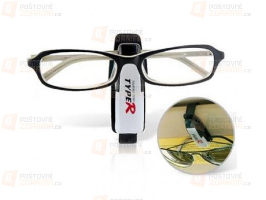 Držák na brýle s praktickým klipem - autodoplněk