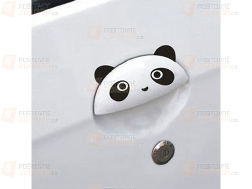 Nálepky s motivem pandy na dveře automobilu - 4 ks