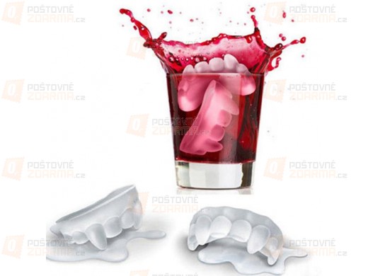 Silikonová forma na led ve tvaru upířích zubů
