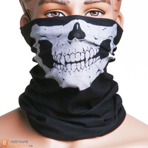 Multifunkční šátek - motiv lebka, nejen pro motorkáře 