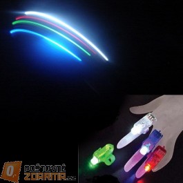 LED světlo na prsty