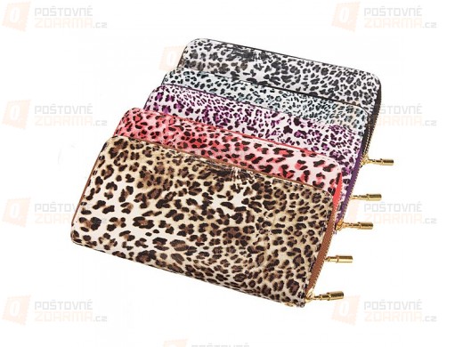 Dámská peněženka s leopardím potiskem - v 5 barvách