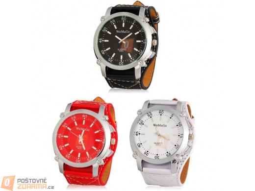 Sportovně elegantní hodinky ve třech barvách - unisex