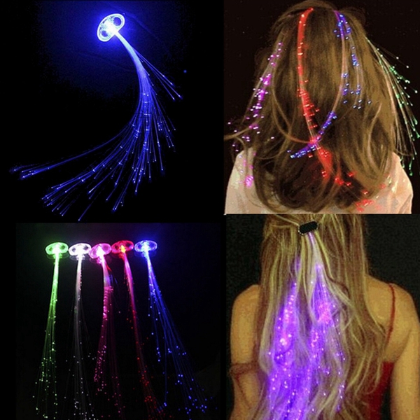 6 LED svítících pramínků do vlasů
