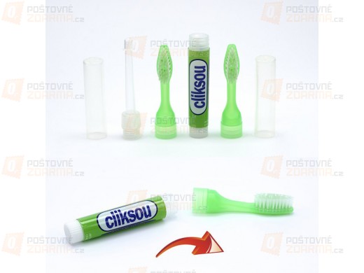Plnící zubní kartáček Cliksou - zelený