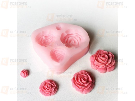 Silikonová forma na dekoraci dortů - růže