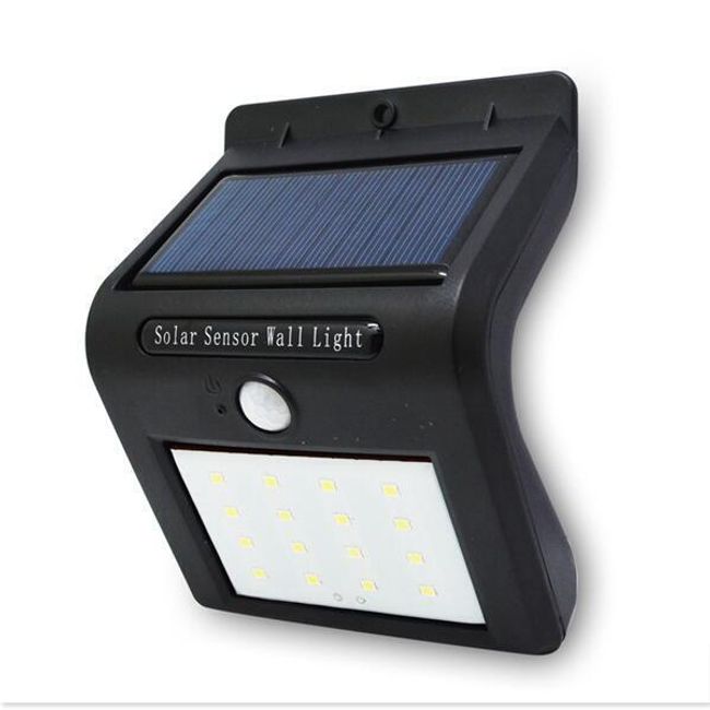 Solarna lampa LED z czujnikiem ruchu - 16 świetlówek LED 1