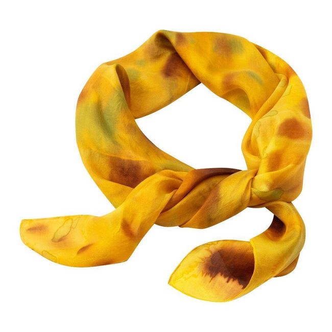 Hedvábný šátek ručně malovaný Slunečnice 1