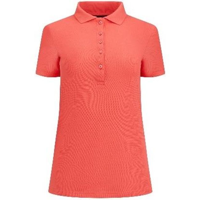 Klasyczna koszulka polo z różowej bawełny, rozmiary XS - XXL: ZO_ca7f1176-e440-11ee-8837-52eb4609e0a0 1