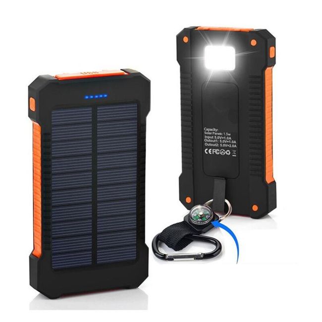 Banca de putere solară impermeabilă 10000 mAh 1