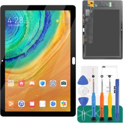 За Huawei MediaPad M5 lite 10 2018 LCD дисплей за MediaPad M5 lite 10 Смяна на екрана BAH2 - L09, BAH2 - W09, BAH2 - W19 Комплект за ремонт на сензорен дигитайзер (черен) ZO_BEL1900154