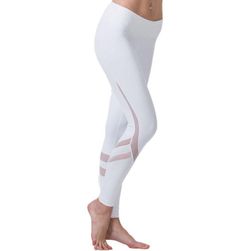 Legginsy sportowe z przezroczystymi paskami - 3 kolory