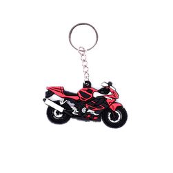 Přívěsek na klíče v podobě motorky