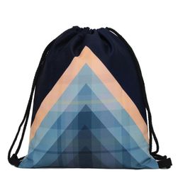 Унисекс чанта за гърба с графични модели - 2 варианта