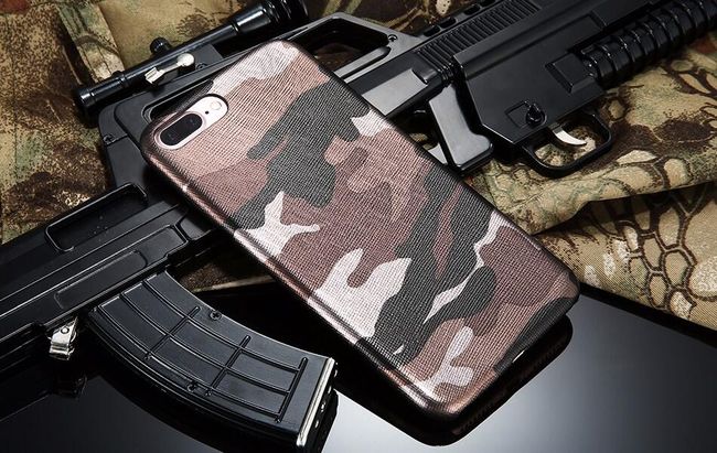 Pouzdro na iPhone v army vzoru - více variant 1