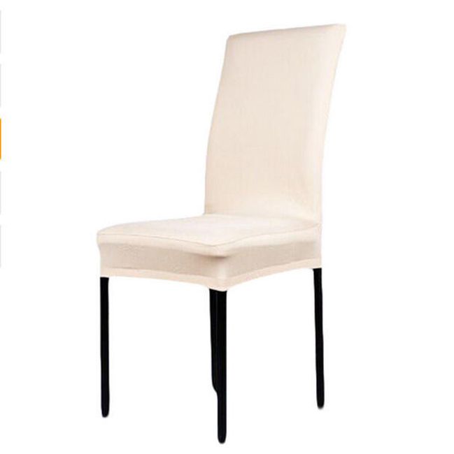 Jednofarebný poťah na stoličky - béžový 1