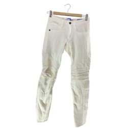 Мъжки панталони от деним с кожени части, PARASUCO, бял, Размери Панталони: ZO_538d1bde-b35a-11ed-a7b9-4a3f42c5eb17