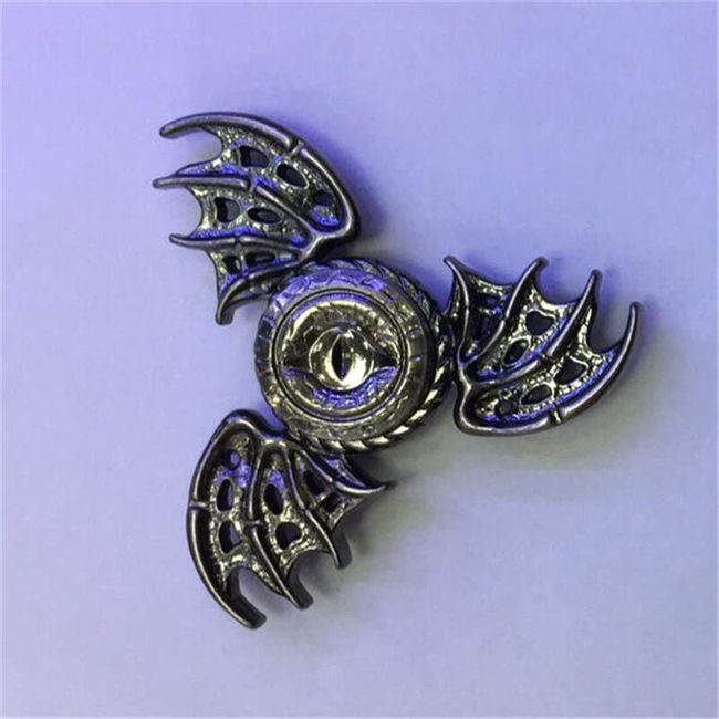 Fidget spinner - sárkány szárnyakkal - arany és ezüst 1