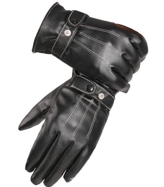 Pánske elegantné rukavice - čierne 1