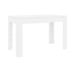 Jídelní stůl bílý 120 x 60 x 76 cm dřevotříska ZO_826658-A