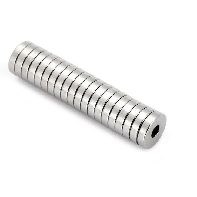 Neodymové magnety 12 x 3 mm - 20 ks 1