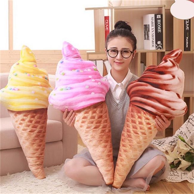 Polštář v podobě točené zmrzliny - 4 barvy 1