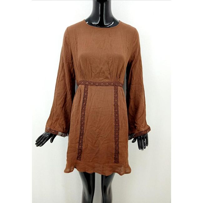 Ženska ležerna haljina, smeđa, veličine XS - XXL: ZO_0b989a9e-17cc-11ed-b292-0cc47a6c9c84 1
