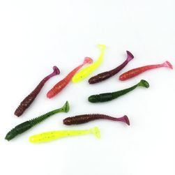 Návnada gumových červů pro rybáře - 10 ks