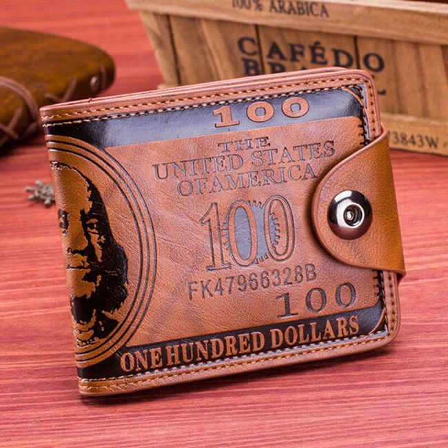 Мъжки портфейл - 100$ банкнота 1