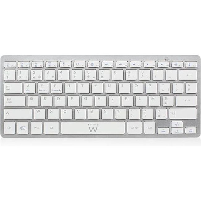 Tastatură Bluetooth AZERTY argintie/albă ZO_B1700026 1