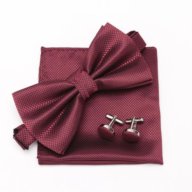 Men's bow tie and handkerchief WW40 1