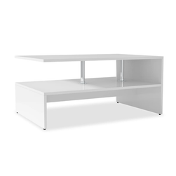 Konferenční stolek dřevotříska 90x59x42 cm bílá ZO_244854-A