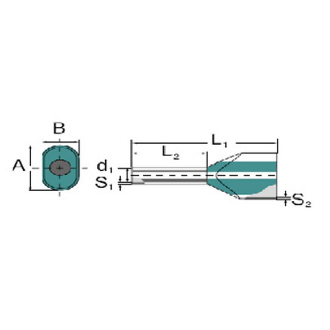 9004710000 üreges 10 mm² részlegesen szigetelt piros 100 db ZO_264903 1