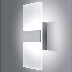 LED лампа за стена 12 W бяла, 30x11 cm ZO_239086