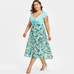 Rochie plus size cu fustă lungă