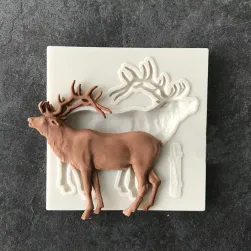 Formă mică din silicon Deer