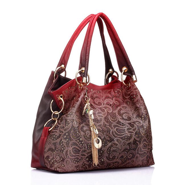 Elegantna ženska torbica z natančnim vzorcem 1