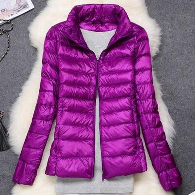 Damska Kurtka Zimowa 2021 New Utra ight Duck Down Parkas Sim Femae Puffer Jacket Portabe Wiatroszczelna Kurtka Puchowa Chaqueta Mujer SS_4001265744441 L-Purple 1