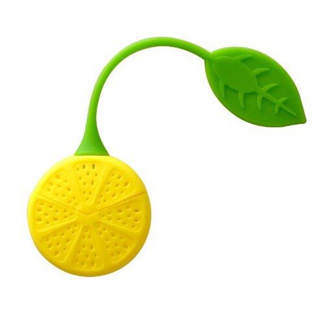 Силиконова цедка за чай във формата на лимон 1