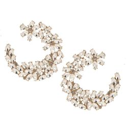 Dámské náušnice Crystal Flower Hoops ZO_B1700224