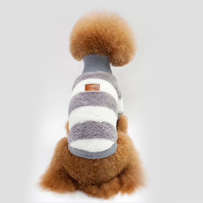 Pruhovaný sveter pre psa 1