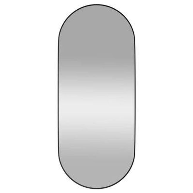 Nástěnné zrcadlo černé 30x70 cm oválné ZO_344938-A 1
