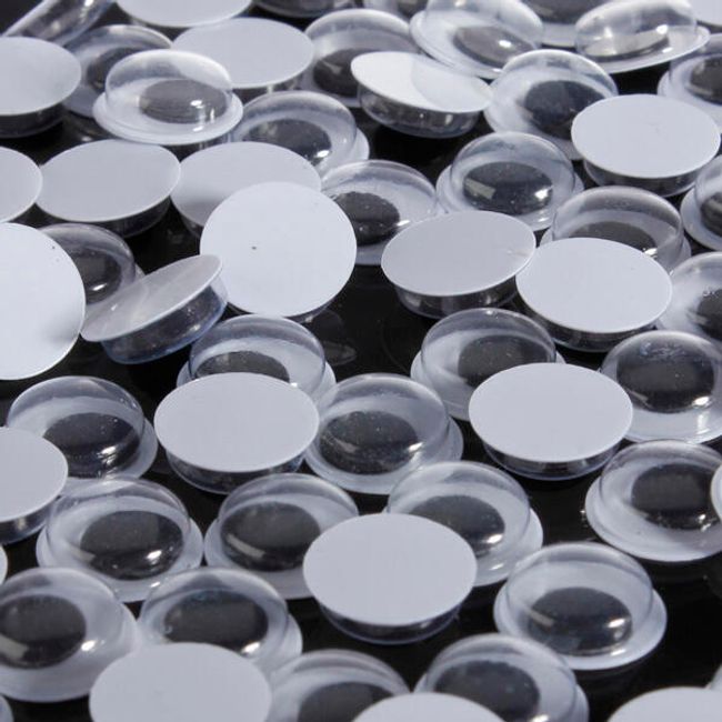 Ochi de plastic pentru diverse creații - 100 de bucăți 1