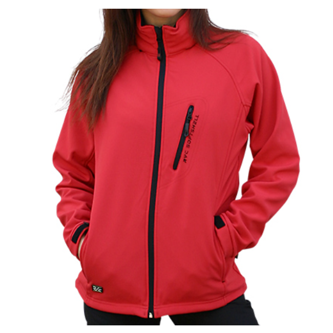 Jachetă softshell TRESA pentru femei, roșu, mărimi XS - XXL: ZO_55603-S 1