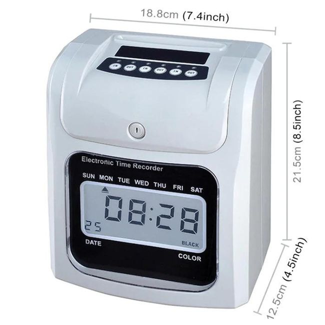 LCD електрическа машина за отчитане на работното време с часовник ZO_X001FI7UST 1