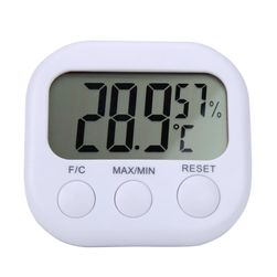 Digitális hőmérő és nedvességmérő - fehér színű