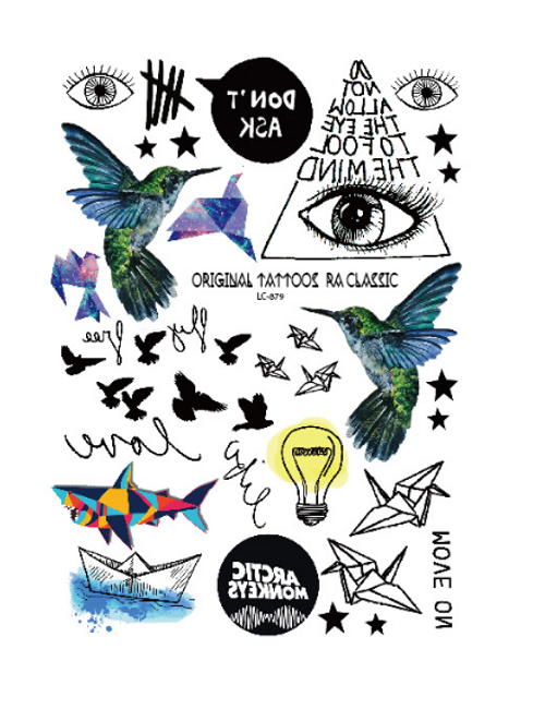 Začasne tetovaže s čudovitimi vzorci - več motivov 1