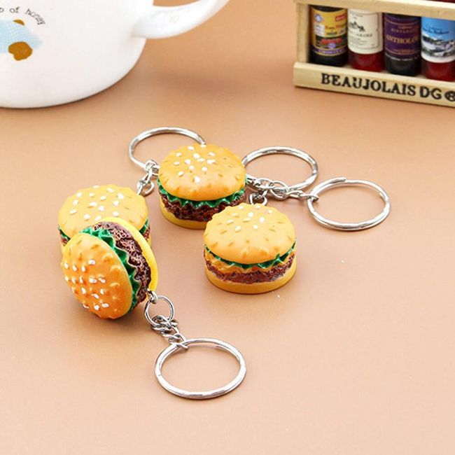 Privezak za ključeve sa hamburgerom 1